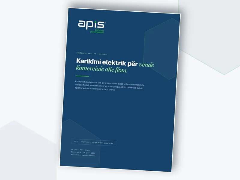 APIS Guide 08 — Karikimi elektrik për objekte komerciale dhe flota, 25-page PDF
